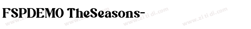 FSPDEMO TheSeasons字体转换